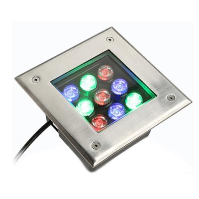 China Outdoor Waterproof CE In-Ground Landscape Garden Light IP67 Stainless Steel Buried 12W 16W 24W LED Underground Light for sale