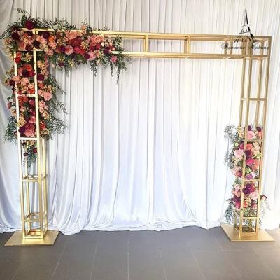 China European Romantic European Style Metal Square Arch For Wedding Decoration for sale