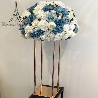 China 10pcs/lot Modern Square Frame Flower Vase Column Stand For Wedding Event Party Decoration for sale