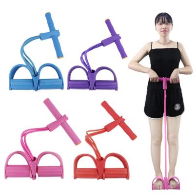 China Bodybuilding Exerciser Bands Fitness Yoga Sit Up Pull Rope Foot Bungee Pedal for sale