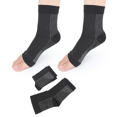 China Wholesale Gym Exercise Weightlifting Workout Anti Slip Medical Plantar Fasciitis Booties 15-20 mmHg Compression Foot Sleeves for sale