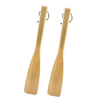 China Melenlt MN1040 Custom Wooden Shoe-wearing Shoehorn Long Aid Tool for sale