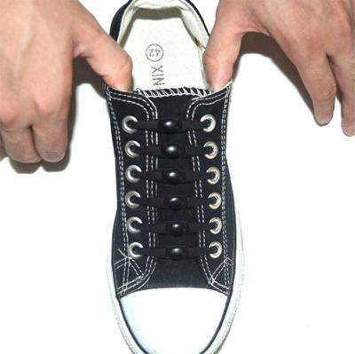 Κίνα Round Silicone Lazy Shoe Laces Feature Elastic Shoe Laces For Walmart προς πώληση