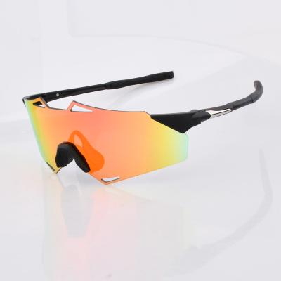 China New Style Sports Frameless Windproof Lightweight TR90 High Quality Frame UV Protect Butterfly PC Mirrored Increase Sunglasses 2022 for sale