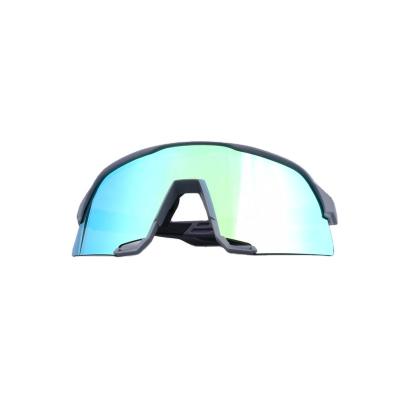 China Wholesale Oversized Windproof Lens Sports Light PC Black Frame Branded UV Protection Sports Cycling Sunglasses for sale