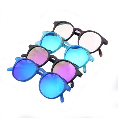 China Hot Sale UV400 Vintage Circle Anti Round UV400 CAT3 Polarized Sunglasses Guangzhou Factory Custom Branded Sun Glasses for sale