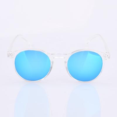 China Crystal Clear High Quality Anti UV400 PC Frame UV400 CAT3 Ice Blue Polarized Sunglasses Factory 2020 Guangzhou Handmade for sale