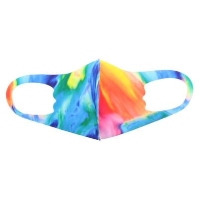 China Travel/Home Trip/Hair/Home Hair/Wholesale High Quality Fashion Outside Party Dust Reusable Washable Multi Color Elastic Band Printed Adjustable Mask for sale