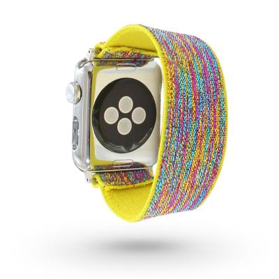 China Wholesale New Elastic Band Elastic Band Next Fashion Design Replacement Color Mixing Apple Watch Band Series Fabric for sale