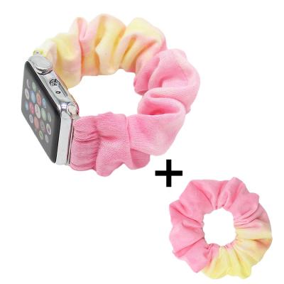 China New Design 38mm 40mm Rubber Band Scrunchies Custom Apple Watch Band for sale