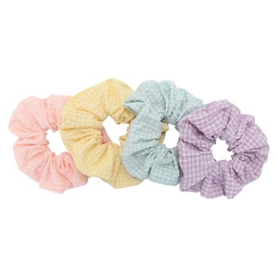 China Travel/home trip/hair/home multi oversized hair scrunchies/wholesale fashion hair ponytail elastic fiber polyester solid color fashion hair scrunchies for sale