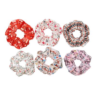 China Travel/Home Trip/International Hair/Nurses Day Hair Scrunchies/Cotton Large for sale