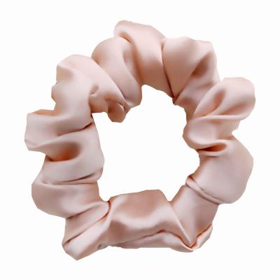 China Friendly Material Pure Silk Hair Accessories Mulberry Silk Hair Bands Elastic Scrunchies for sale