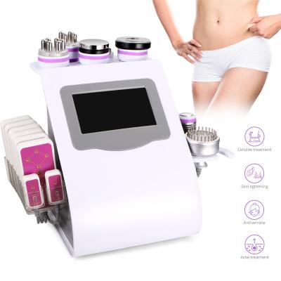 China Professional Wrinkle Remover Body Shaping Hammer Beauty Salon Machine RF Vacuum Cold Cavitation Slimming Machine Body Shaping Lipo Laser for sale