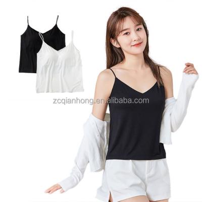 China Wholesale Sexy V-Neck Camisole Color Women Anti-pilling Fashion Home Top for sale