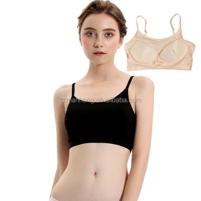 China Custom Women's Camisole Sleeveless Adjustable Straps Crop Tops Yoga Bras Sports Anti-pilling Cups Full With Chest Pads Sexy Crop Tops for sale