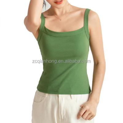 China OEM multi color anti-pilling cropped sleeveless yoga bra with chest protection sports bra sexy crop top seamless women's tank top for sale