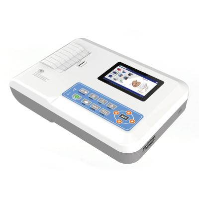 China Handheld Ecg Machine 3 Channel Portable Ecg Recorder Professional Testing for sale