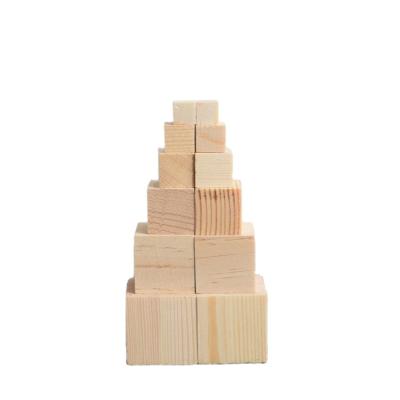 China Building Toy Wholesale Cheap Children'S Constructions Different Size Pine Wood Building Blocks for sale