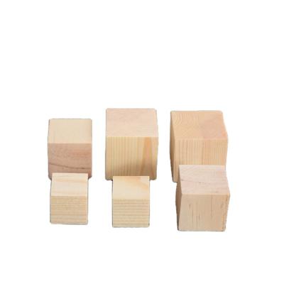 China Construction Toy Online Wholesale Natural Color Toy Decor Pine Wooden Building Blocks For Kids for sale