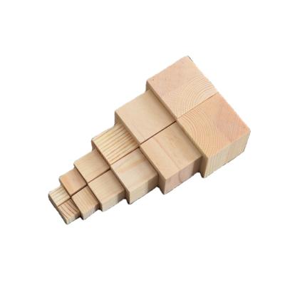 China Construction Toy First Class Big Sizes and Small Sizes Stacking Natural Color Wooden Building Blocks Play for sale