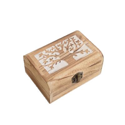 China New Design DIY Paulownia Handmade Universal Decorative Storage Jewelry Plant Essential Oil Wooden Box for sale