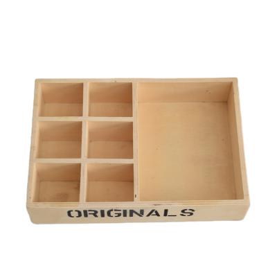 China Handmade Hot Selling Yang Muge Plate Essential Oil Packaging Multi Place Partition Wooden Storage Box for sale