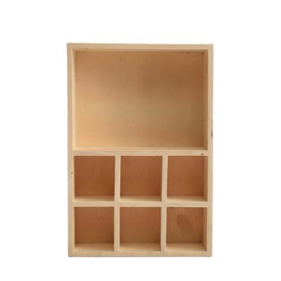 China Handmade Hot Selling Multi Decorative Partition Assorted Storage Essential Oil Wooden Box for sale