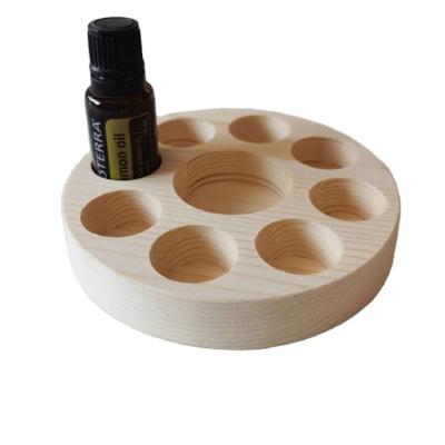 China Outstanding Quality Handmade Round Essential Oil Luxury Natural Pine Color Wooden Box for sale