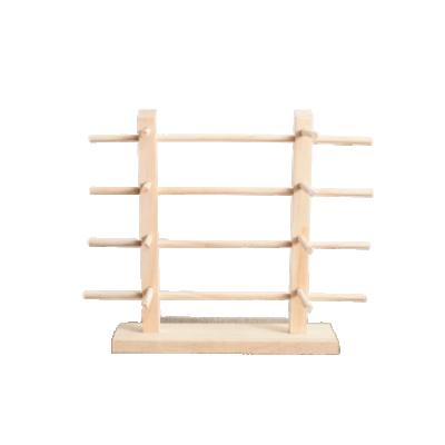 China Unique Design Environmentally Friendly Removable Glasses Display Rack Handmade Environmental Wooden Sunglasses Racks Displays for sale