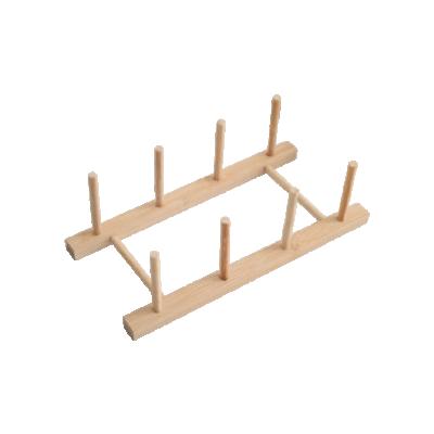 China Europe Factory Hot New Design DIY High Quality Birch Wooden Dish Display Rack for sale