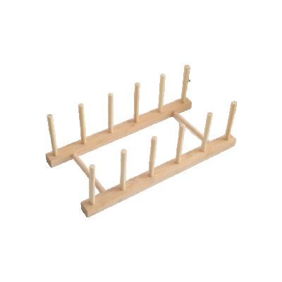 China Customization DIY Customization Professional Wooden Turntable Rack Europe Factory Discount Price Kitchen Cup Display Dish Rack for sale