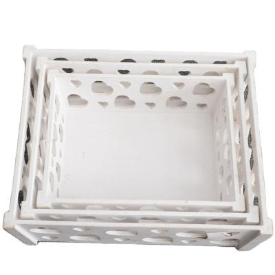 China Good quality wooden storage basket of children's handmade fruits and vegetables for sorting for sale