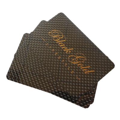 China Customized 0.2mm 0.4mm CNC Carbon Fiber Plate VIP Card Business Cards for sale