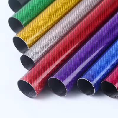 Κίνα 20mm 3k weaving carbon fibre tube 50mm 65mm 70mm 75mm carbon fiber rod/tubing προς πώληση