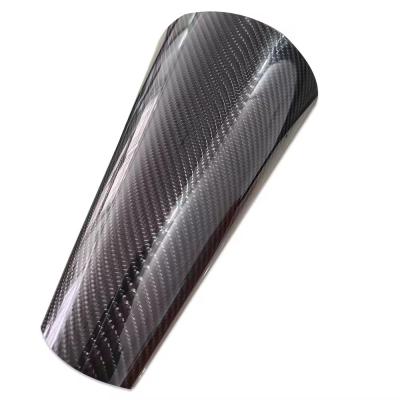 Chine 1.52*18 M Ceramic Carbon Fiber Wrapping High Glossy Black Exterior Decoration Carbon Fiber Vinyl Film à vendre