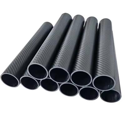 中国 China factory carbon fiber tube 90mm carbon fiber pipe tube 60mm 80mm 100mm 120mm 200mm 1000mm twill carbon fiber tubing 販売のため