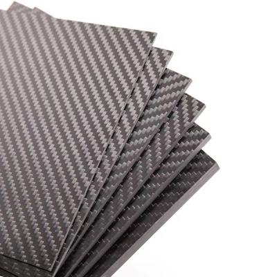 China Carbon Fibre Sheet 3k 0.2mm 0.5 mm 2mm 5mm Carbon Fiber Panel Carbon Sheet Plate for sale