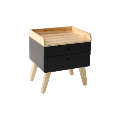 China Factory Arts Factory Home Bedroom Furniture Gold Adjustable Spray Lacquer Bedside Modern Wooden Nightstand (Other) for sale