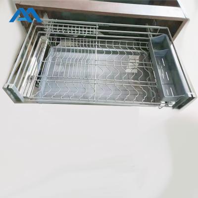 China High Qulity Modern Stainless Steel Kitchen Basket Cabinet Pull Out Basket Kitchen Wire Basket Te koop