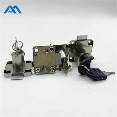 China Modern Iron Cabinet Furniture Nickel Plated Hardware Drawer Lock Anti-theft Lock Te koop