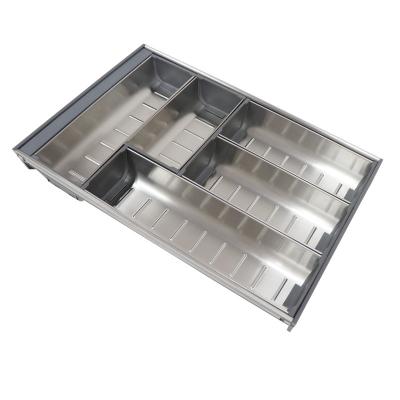 Chine Environmental Drawer Organizer Kitchen Expandable Utensil Holder And Cutlery Tray With Storage Trays à vendre