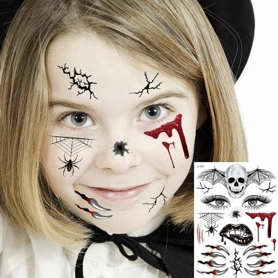 China Mini Flag Face Anime Child Anime Lip Tattoo Temporary Cute Stickers Kids Temporary Insist Tattoos 90 Sheets Waterproof Kit For Sale for sale