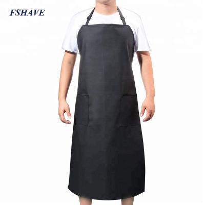 China Improved Durable Waterproof Black Heavy Duty Butcher Butcher Industrial Chemical Resistant Plastic Apron Fish Cleaning Apron for sale