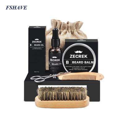 China Beard Comb Set Kit With Dual Action Pear Wooden Comb Velvet Travel Care Pocket Set Beard Grooming Gift Large for sale