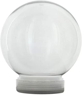 China Europe 4 Inch DIY Clear Water Globe Plastic Snow Globe For Kids for sale