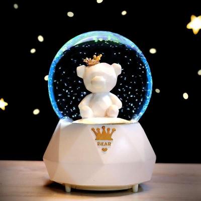 China Europe Factory Bear Water Globe Musical Snow Globe for sale