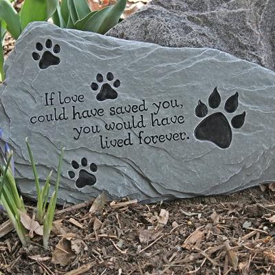 China Europe Resin Memorial Pet Garden Stepping Stone For Sale for sale