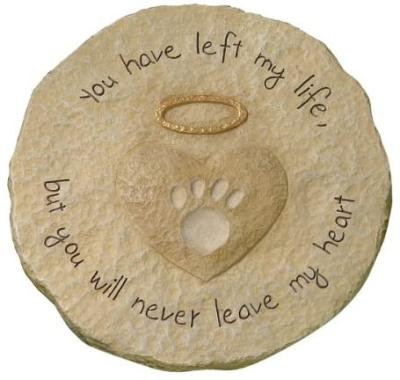 China Europe Paw Print with Halo Pet Keepsake Stepping Stone Plaque for sale