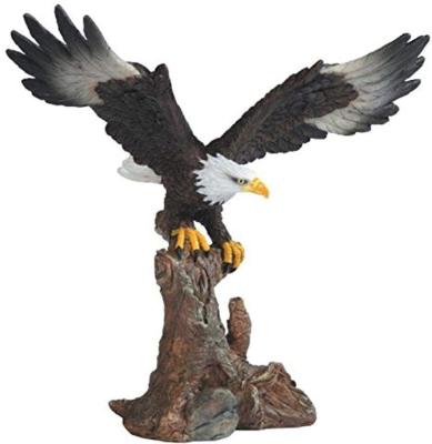 China Wholesale Europe Bald Eagle On Brown Branch Figurine for sale